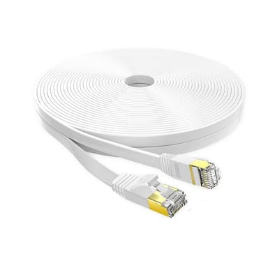 Ethernet Cat 7 -verkkokaapeli 1 metri Valkoinen