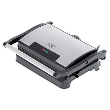 Adler Electric Grill AD 3052 Pöytä, 1200 W, Ruostumaton teräs, Tarttumattomat grillilevyt