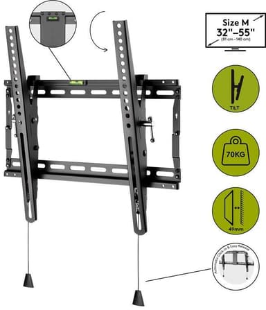TV-seinäteline Pro TILT (M)