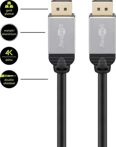 Goobay DisplayPort-liitäntäkaapeli