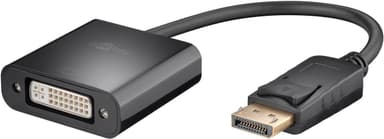 DisplayPort/DVI-D-sovitinkaapeli 1.2, niklattu