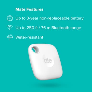 Tile Mate (2022) paikannin, 1 kpl (valkoinen)