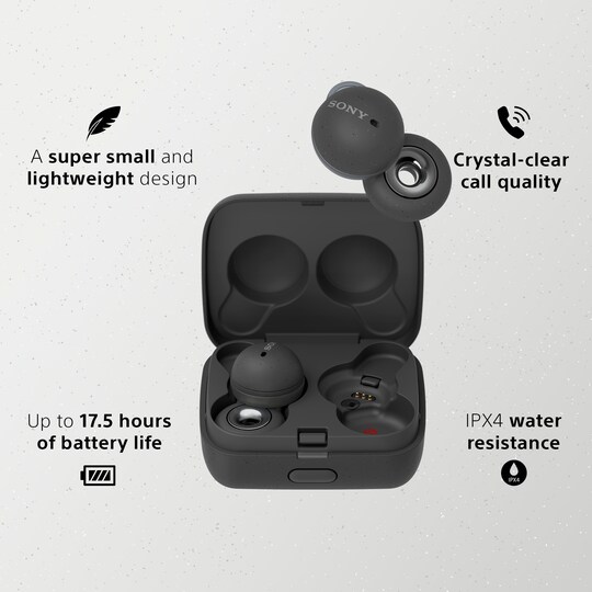 Sony LinkBuds täysin langattomat in-ear kuulokkeet (harmaa)