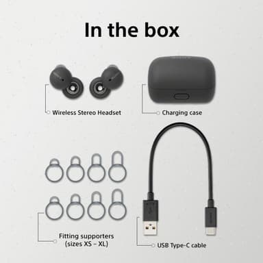Sony LinkBuds täysin langattomat in-ear kuulokkeet (harmaa)