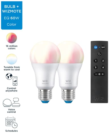 WiZ LED aloituspakkaus E27 8W 929002451201