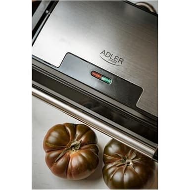 Adler Electric Grill AD 3052 Pöytä, 1200 W, Ruostumaton teräs, Tarttumattomat grillilevyt