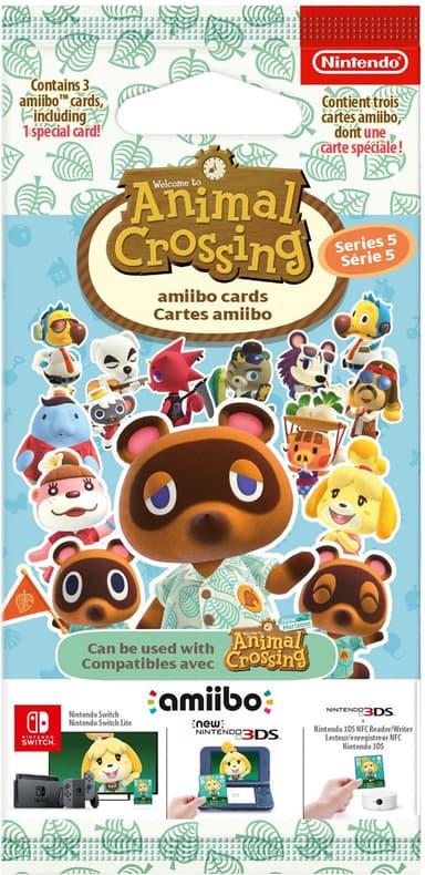 Nintendo Animal Crossing Amiibo Card Series 5 amiibokortit