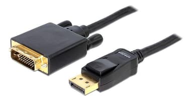 Delock Cable Displayport 1.3 uros DVI 24 + 3 uros passiivinen 3 m musta