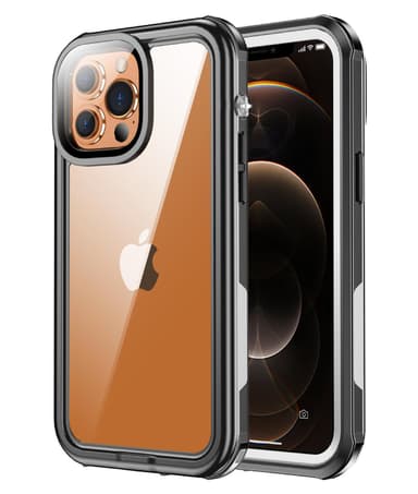 INF iPhone 13 Pro Max vedenpitävä kotelo hihnalla Läpinäkyvä