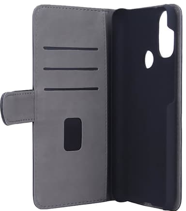Gear Motorola E20/E30/E40 lompakkokotelo (musta)