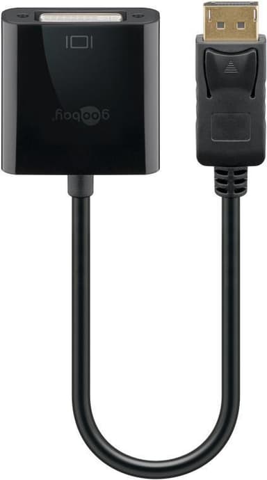 DisplayPort/DVI-D-sovitinkaapeli 1.2, niklattu