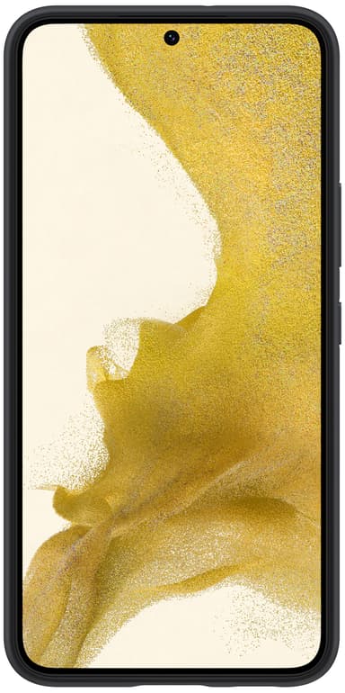 Samsung S22 silikonikuori (musta)