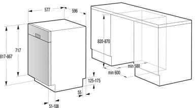 Upo astianpesukone D621DW