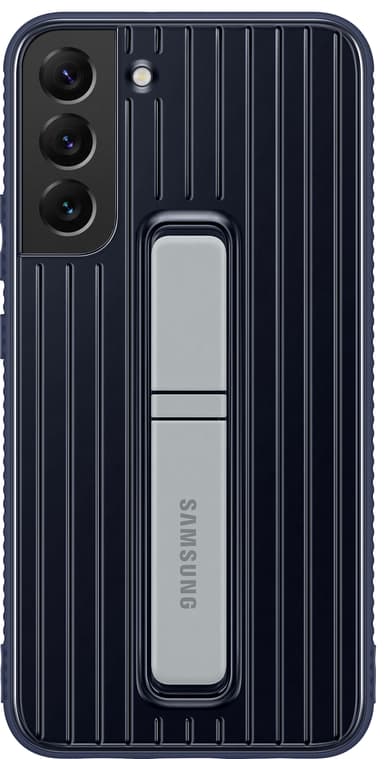 Samsung S22 Plus suojakuori jalustalla (tummansininen)