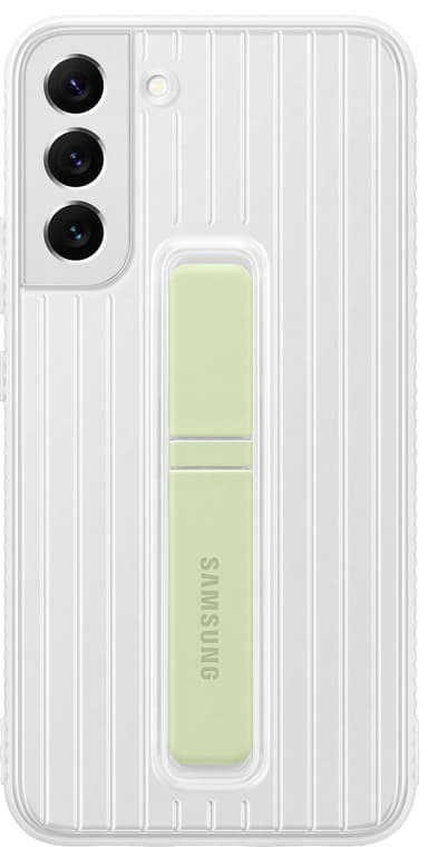 Samsung S22 Plus suojakuori jalustalla (valkoinen)