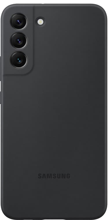 Samsung S22 Plus silikonikuori (musta)