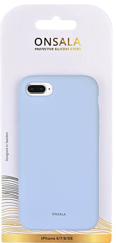 Onsala iPhone 6/7/8/SE Gen.3 Silicone suojakuori (vaaleansininen)