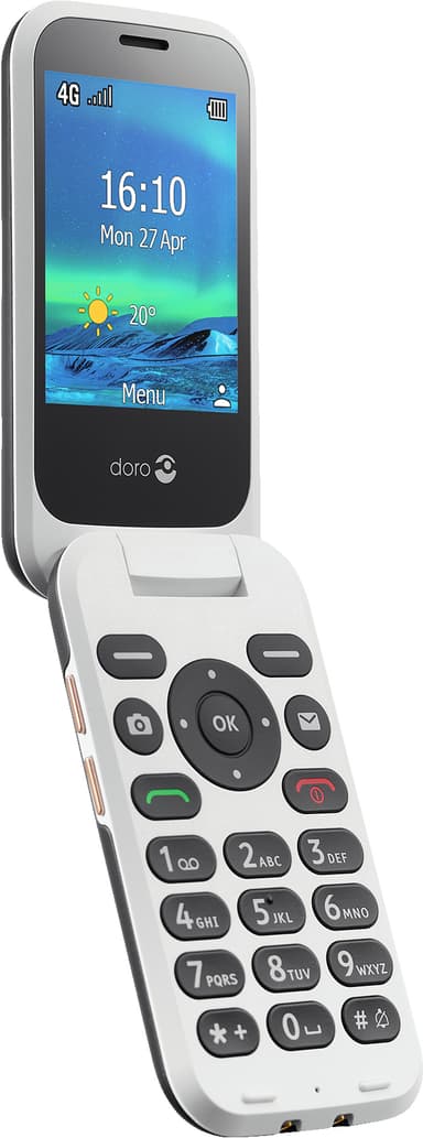 Doro 6881 matkapuhelin (musta/valkoinen)