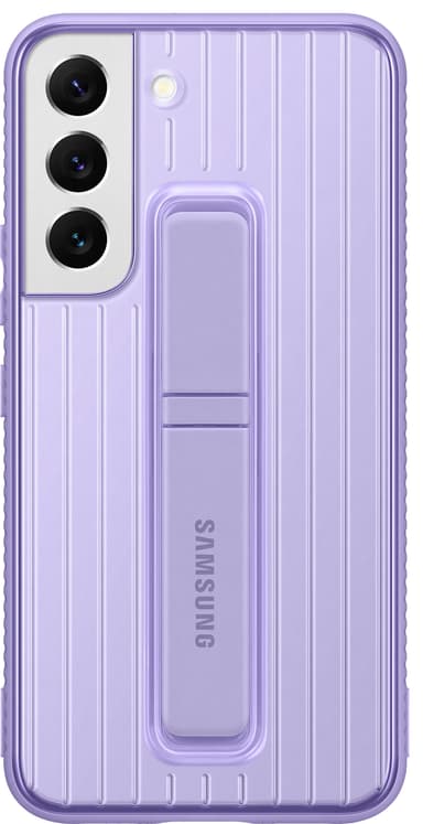 Samsung S22 suojakuori jalustalla (laventeri)