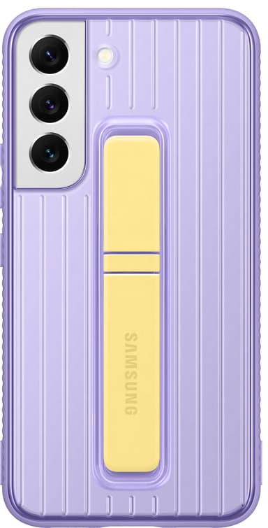 Samsung S22 suojakuori jalustalla (laventeri)