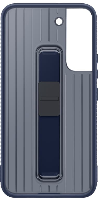 Samsung S22 suojakuori jalustalla (tummansininen)
