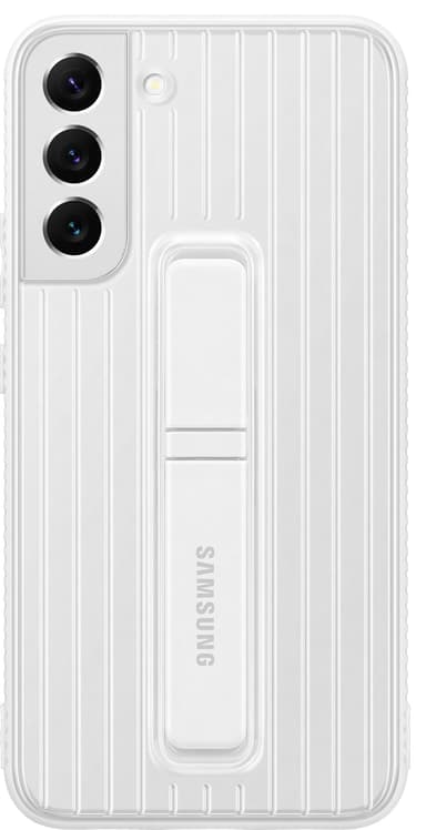 Samsung S22 Plus suojakuori jalustalla (valkoinen)