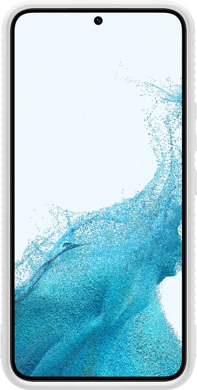 Samsung S22 suojakuori jalustalla (valkoinen)