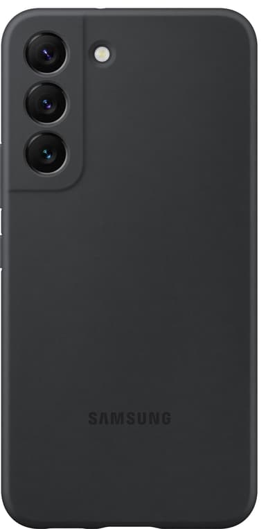 Samsung S22 silikonikuori (musta)
