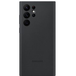 Samsung S22 Ultra silikonikuori (musta)