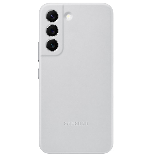 Samsung S22 nahkainen suojakuori (harmaa)