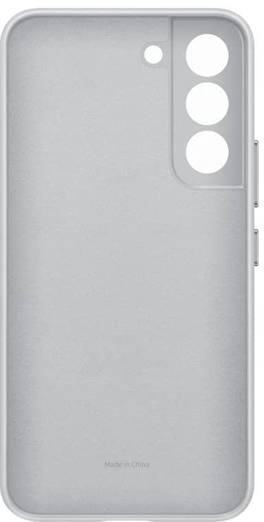 Samsung S22 nahkainen suojakuori (harmaa)