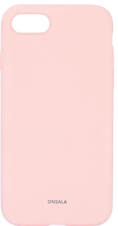 Onsala iPhone 6/7/8/SE Gen.3 Silicone suojakuori (kalkkipinkki)