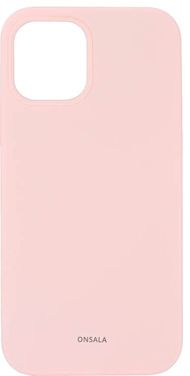 Onsala iPhone 12/12 Pro Silicone suojakuori (kalkkipinkki)