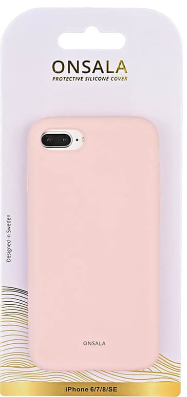 Onsala iPhone 6/7/8/SE Gen.3 Silicone suojakuori (kalkkipinkki)