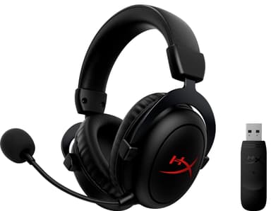HyperX Cloud Core langattomat pelikuulokkeet (musta)