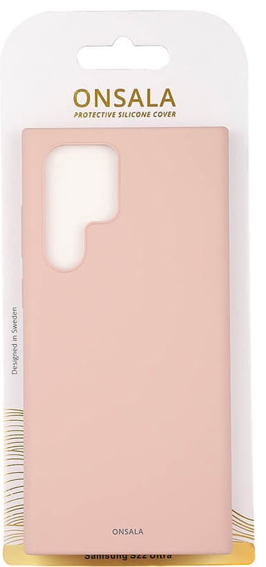 Onsala Silicone Samsung Galaxy S22 Ultra suojakuori (pinkki)