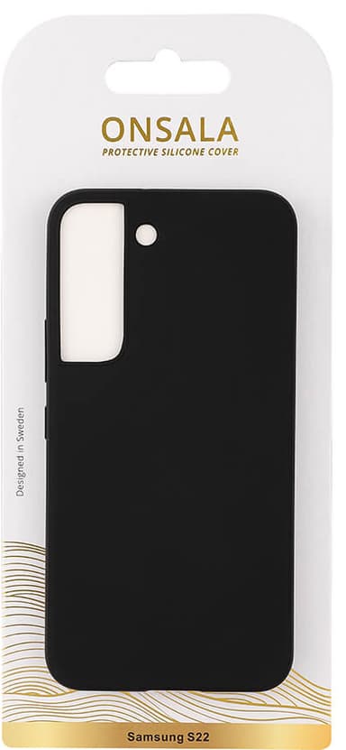 Onsala Silicone Samsung Galaxy S22 suojakuori (musta)