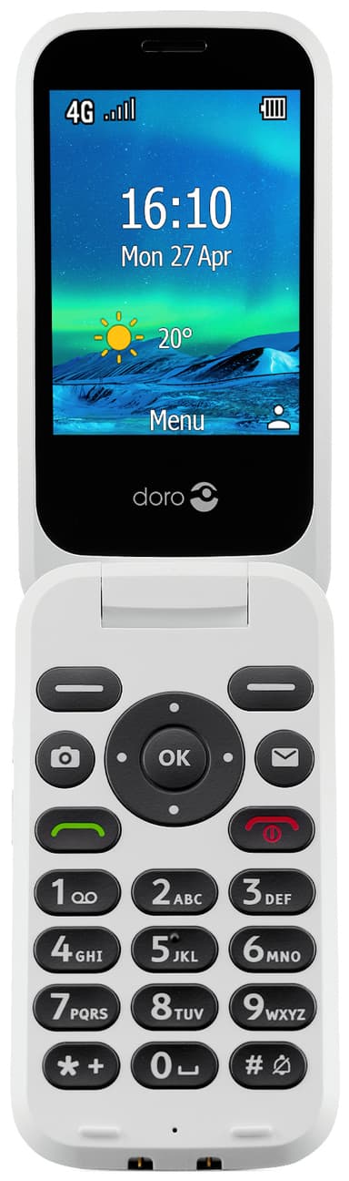 Doro 6881 matkapuhelin (musta/valkoinen)