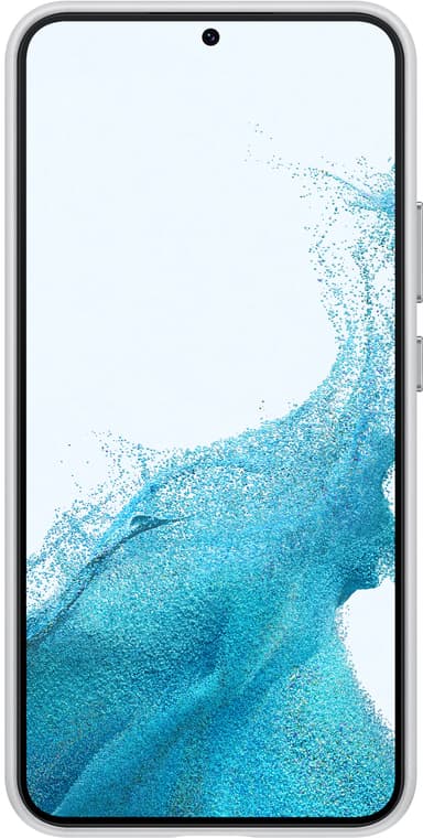 Samsung S22+ nahkainen suojakuori (harmaa)