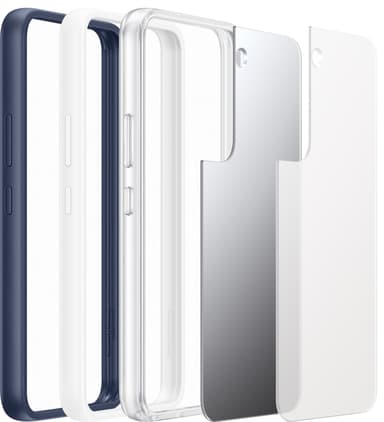 Samsung S22 kehystetty suojakuori (valkoinen)