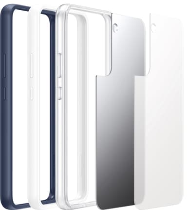 Samsung S22+ kehystetty suojakuori (valkoinen)
