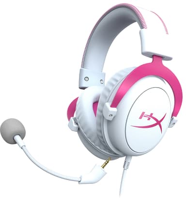HyperX Cloud II pelikuulokkeet (valkoinen/pinkki)