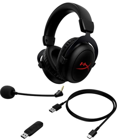 HyperX Cloud Core langattomat pelikuulokkeet (musta)