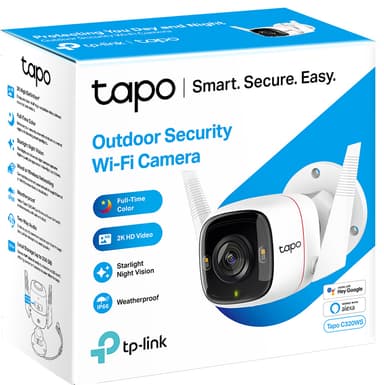 TP-Link Tapo C320WS WiFi Outdoor valvontakamera