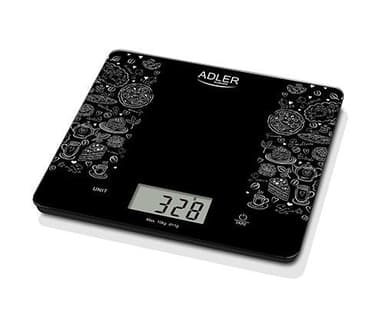 Adler Keittiövaa'at AD 3171 Enimmäispaino (kapasiteetti) 10 kg, asteikko 1 g, Näytön tyyppi LCD, musta