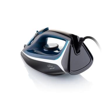 Gallet Iron GALFAR807 Höyrysilitysrauta, 2200 W, Vesisäiliön tilavuus 300 ml, Jatkuva höyry 40 g/min, musta/sininen