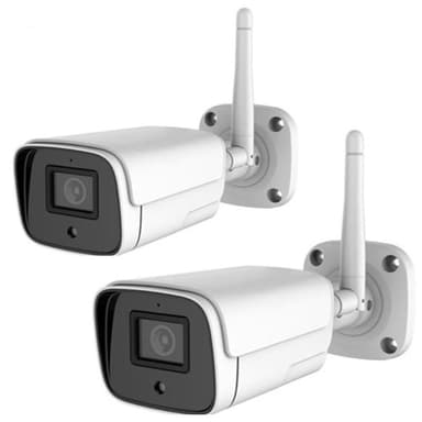 WiFi valvontakamera 1080P ulkokäyttöön 2 kpl
