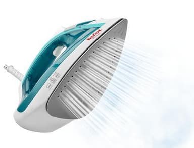 TEFAL Steam Iron FV1710 Höyrysilitysrauta, 1800 W, Vesisäiliön tilavuus 200 ml, Jatkuva höyry 24 g/min, Höyryteho 80 g/min, valkoinen/vihreä