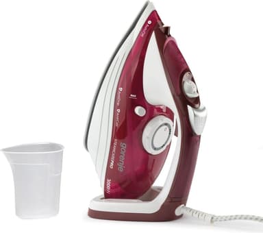 Gorenje Steam Iron SIH3000RBC Höyrysilitysrauta, 3000 W, Vesisäiliön tilavuus 350 ml, Jatkuva höyry 40 g/min, Punainen/Valkoinen