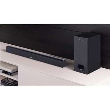 Sharp HT-SBW110 2.1 Ohut Soundbar 180 W, 80 cm ulkoisella subwooferilla, HDMI, optinen, Bluetooth